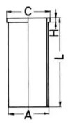 Cylinderhylsa - mercedes-benz - OE 611 011 00 10, A 611 011 00 10