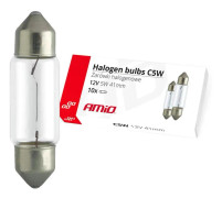 AMiO halogenlampor c5w festoon 41mm 12v 10st.
