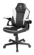 Deltaco GAMING DC120 Junior Gaming Chair Black/White Gaming Stol - Svart / Vit - PU-skin - Upp till 80 kg