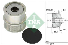 Frihjulskoppling, generator Ina 535 0363 10 - audi, cupra, ford, seat, skoda, vw - OE 04C 903 021 A, 04C 903 021 B, 04C 903 023 K