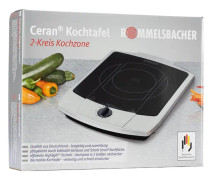 Rommelsbacher CT 2200/E - Keramisk värmeplatta - 2.2 kW - svart / rostfritt stål