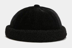 Mössa i Vintage-stil - Svart