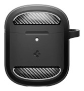 Spigen Rugged Armor Google Pixel Buds Pro / Pro 2 Skal m. Carabiner - Svart