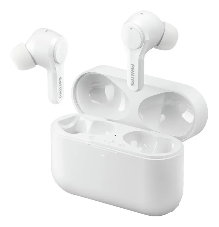 Philips TAT3217WT - True wireless-hörlurar med mikrofon - inuti örat - Bluetooth - vit