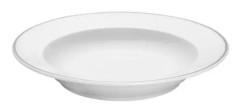 Pillivuyt Vienne Plissé tallrik djup vit 22 cm