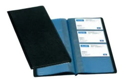 Bantex ELBA Standard - business card book - for 58 x 86 mm - capacity: 96 cards - black (pack of 12)