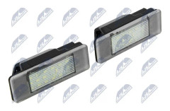 Belysning, registreringsskylt, Tvåsidig - citroën c3 ii, c-elysee, ds3, ds5, peugeot 207, 3008 minibus, minivan, 307 - OE 6340F0