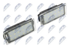 Belysning, registreringsskylt, Tvåsidig - nissan, opel, renault - OE 2651000Q0A, 26510-00Q0A, 265108474R