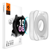 Samsung Galaxy Watch 4/5 (40mm) • Skärmskydd med monteringsram • 9H Glas • Spigen EZ Fit • 2-pack