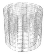 Round Gabion Kit: Enkel montering, rostbeständigt stål