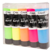 Creall Studio Acrylic paint Fluor 5x120ml