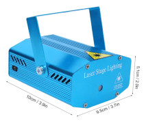 Discolampor, LED-bakgrund Multi Effekter Discolampor, Ljudaktiverad Laser Scenljus För Dansfester Och Evenemang