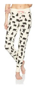 Hatley pyjamaströjor för damer, vita (svarta björnar på natur), L - PA5WIBE422-100-L