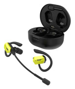 ISOtunes ULTRACOMM Aware True Wireless EN352 Hörselskydd med Bommikrofon - Svart / Gul