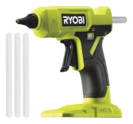 RYOBI - 18V ONE+ limpistol - värms upp på 3 min - värmeindikator - diam. pinnar 12 mm - Med 3 lim - RGLU18-0