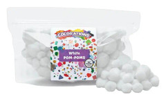 Colorations - Pom Poms White 100pcs.