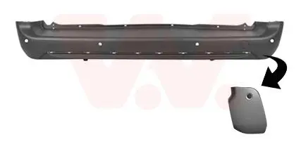 VAN WEZEL 0991548 Stötfångare bak