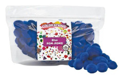 Colorations - Pom Pomps Blue 100pcs.