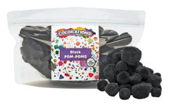 Colorations - Pom Poms Black 100pcs.