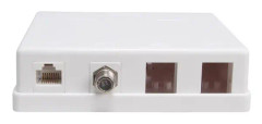 Triax Outlet box Keystone CAT6 UTP CAT6 UTP 4 ports