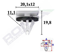 ROMIX C70587 Clip, list