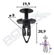 ROMIX C70614 Clip, list