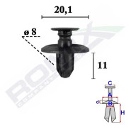 ROMIX C70620 Clip, list