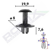 ROMIX C70578 Clip, list