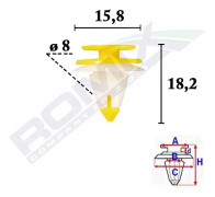 ROMIX C70621 Clip, list