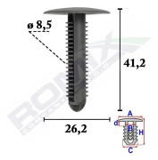 ROMIX C70608 Clip, list
