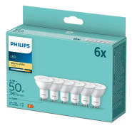 GU10 - Philips LED Spot 4,7W - 380lm 6-pack