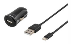 DELTACO USB-CAR203 - strømforsyningsadapter - bil