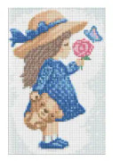 DIY Diamond Mosaic Kit - Canvas, tillbehör & diamanter