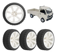 65mm Diameter RC Anti-Halkdäck Gummibyte Däck Passar för WPL D12 1/10 Bil, RC Anti-Halkdäck