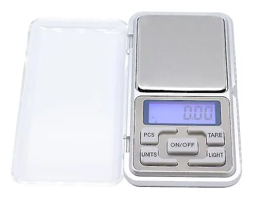 Mini Elektroniska Smyckesvågar LCD-Display Precisionsvåg Viktvåg Bärbar 500g / 0.01g Silikonknapp