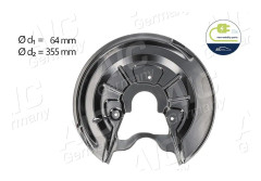 Bromssköld, Bakaxel vänster - audi, seat, skoda, vw - OE 1K0 615 611P