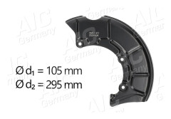 AIC 55431 Bromssköld
