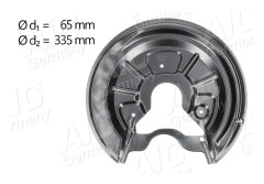 Bromssköld, Bakaxel höger - audi, seat, skoda, vw - OE 1K0 615 612AB, 1K0 615 612T