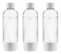 3-pack AGA AQVIA PET-flaska, 1L (Vit)