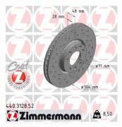 ZIMMERMANN 440.3128.52 Bromsskiva