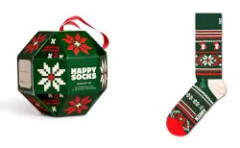 Happy socks Strumpor Bauble Sock Gift Set Grön Mönstrad modal Strl 41/46