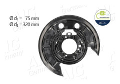 Bromssköld, Bakaxel vänster - citroën, fiat, peugeot - OE 00773 64017, 4211.C4, 7736 4017