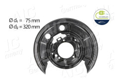 Bromssköld, Bakaxel höger - citroën, fiat, peugeot - OE 00773 64018, 4212.C4, 7736 4018
