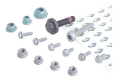Reparationssats, hjulupphängning, Framaxel, Tvåsidig - audi, seat, skoda, vw - OE 1K0 412 331 B, N 015 081 6, N 101 064 02