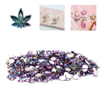 1000 st Rhinestone Vackra Handgjorda DIY 6mm Smyckestillbehör för Dekorera Kläder Skor (Ljus Lila)