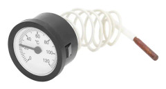 Bimetalltermometer med rör, liten storlek, exakt rund typ, bärbar temperaturmätare
