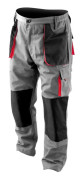 Yato YT-8029, Byxor, Alla, Svart, Röd, XXL, 9 fickor, Bomull, Polyester