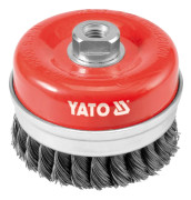 Yato YT-4769, Förberedningsborste, 8500 RPM, 10 cm, Röd, Stål