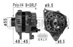 Generator - smart fortwo cabrio, fortwo coupé - OE 132 154 00 01, 1800A052, A 132 154 00 01