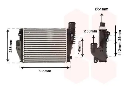 VAN WEZEL 09004317 Intercooler